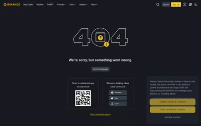 Website screenshot of Bitcoin BEP2 (2026-04-24)