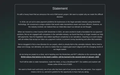 Website screenshot of BitCanna (2026-05-22)