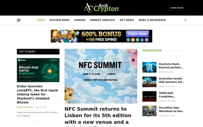 Website screenshot of Arch Crypton Game (2026-05-21)