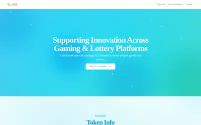 Website screenshot of Global Game Coin (2026-04-25)
