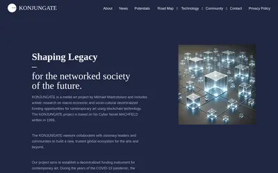 Website screenshot of KONJUNGATE (2026-05-20)