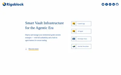 Website screenshot of RigoBlock (2026-05-21)