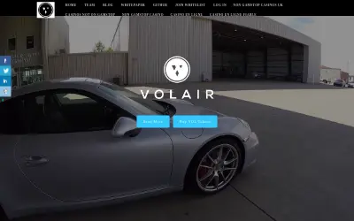 Website screenshot of VolAir (2026-05-23)