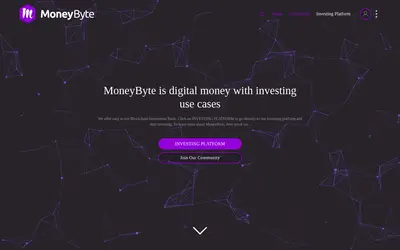 Website screenshot of MoneyByte (2026-05-22)
