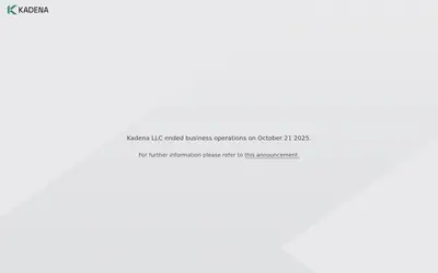 Website screenshot of Kadena (2026-05-22)