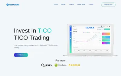 Website screenshot of TICO (2026-05-19)