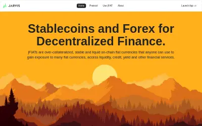Website screenshot of Jarvis Reward Token (2026-05-29)