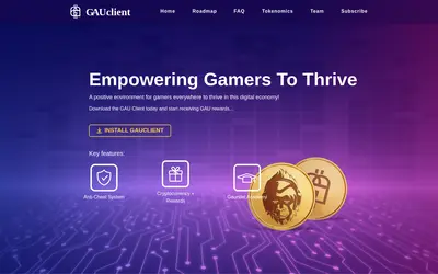 Website screenshot of Gauntlet (2026-05-20)