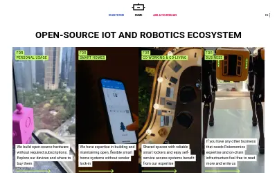 Website screenshot of Robonomics Network (2026-06-25)