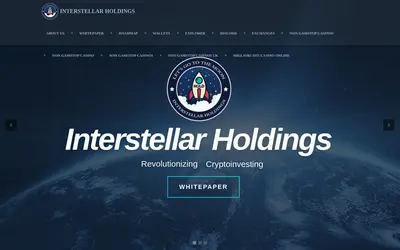 Website screenshot of Interstellar Holdings (2026-05-20)