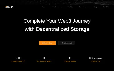 Website screenshot of Crust (2026-04-25)