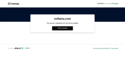 Website screenshot of Sollama Utilities (2026-05-23)