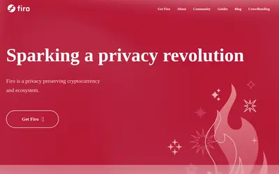 Website screenshot of Firo (2026-05-22)