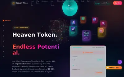 Website screenshot of HEAVEN (2026-05-19)