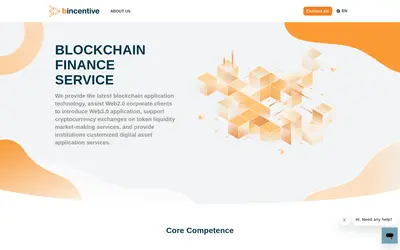 Website screenshot of Bincentive (2026-05-22)