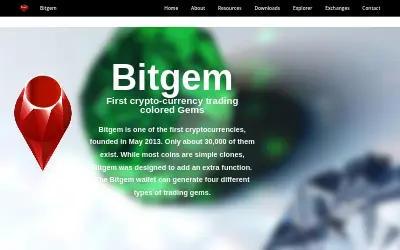 Website screenshot of Bitgem (2026-05-29)