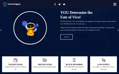 Website screenshot of VIVO (2026-05-21)