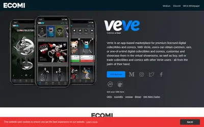 Website screenshot of ECOMI (2026-04-25)