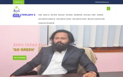 Website screenshot of ECPN Token (2026-05-20)