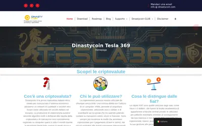 Website screenshot of Dinastycoin (2026-05-21)