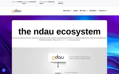 Website screenshot of Ndau (2026-04-25)