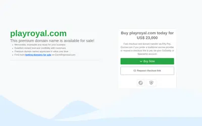 Website screenshot of PLAY Token (2026-05-20)