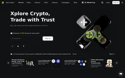 Website screenshot of SXC Token (2026-05-20)