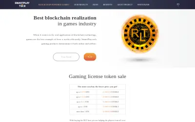 Website screenshot of RouletteToken (2026-05-23)