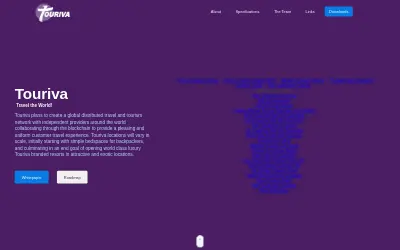 Website screenshot of Touriva (2026-05-30)