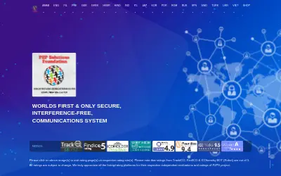 Website screenshot of P2P solutions foundation (2026-05-30)
