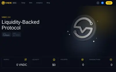 Website screenshot of VNDC (2026-04-25)