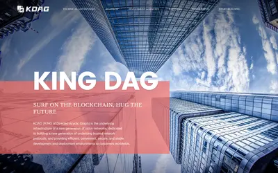 Website screenshot of King DAG (2026-05-22)