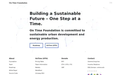 Website screenshot of OnTime (2026-05-21)