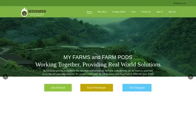 Website screenshot of Seed2Need (2026-04-25)