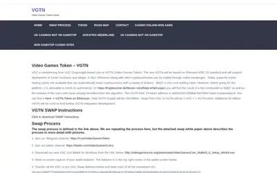 Website screenshot of VideoGamesToken (2026-05-22)