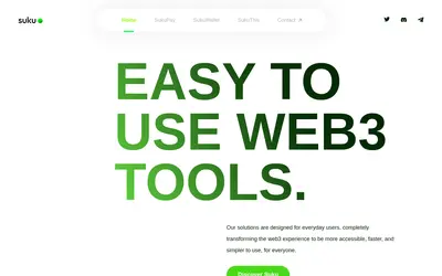 Website screenshot of SUKU (2026-04-25)