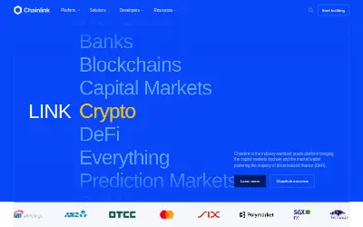Website screenshot of ChainLink (2026-06-04)
