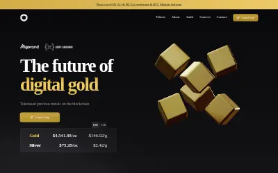Website screenshot of Meld Gold (2026-05-30)