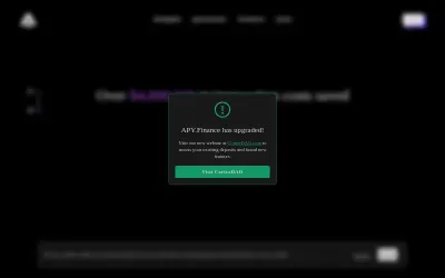 Website screenshot of APY.Finance (2026-05-30)