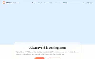Website screenshot of Alpaca (2026-05-30)