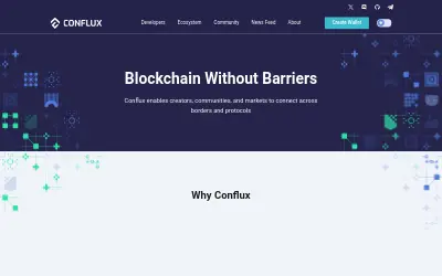 Website screenshot of Conflux Token (2026-05-30)