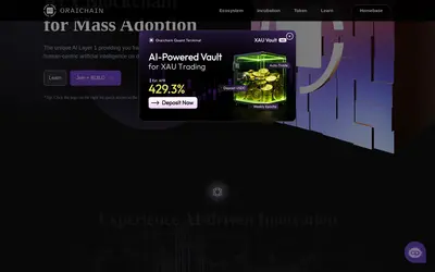 Website screenshot of Oraichain Token (2026-04-26)