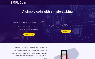 Website screenshot of SMPL Foundation (2026-05-30)