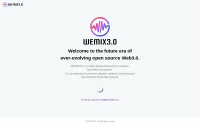Website screenshot of Wemix Token (2026-05-30)