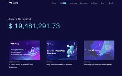 Website screenshot of Wing Finance (2026-05-21)