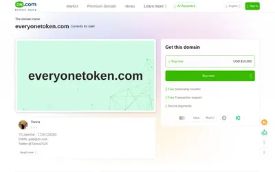 Website screenshot of Everyonetoken (2026-05-21)
