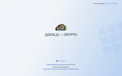 Website screenshot of SOILcoin (2026-04-26)