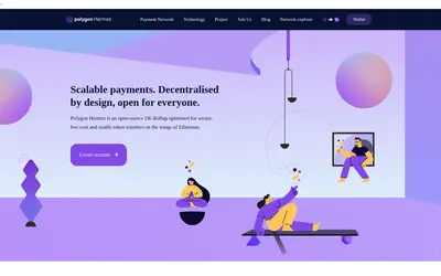 Website screenshot of Hermez Network (2026-05-21)