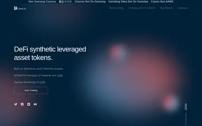 Website screenshot of SynLev (2026-05-21)