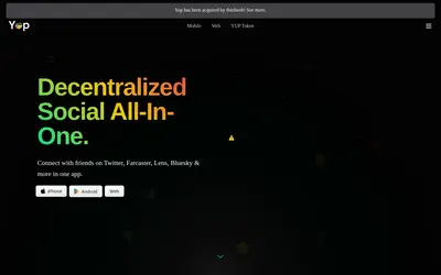 Website screenshot of Yup (2026-05-22)